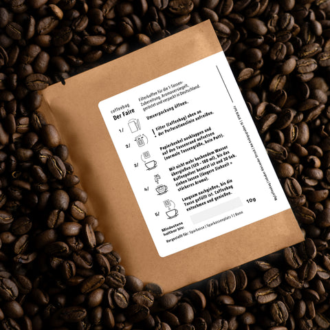 DER FAIRE - DripBag (Coffeebag) als Werbeartikel