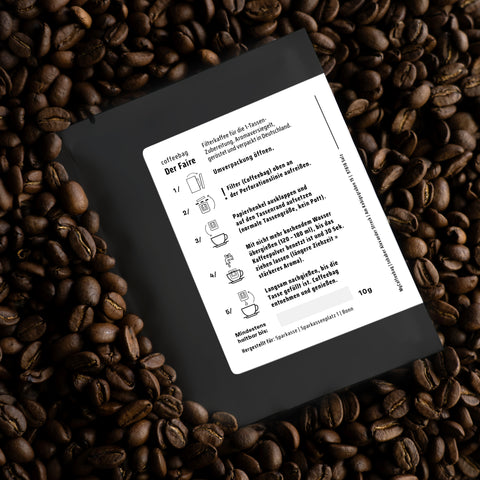 DER FAIRE - DripBag (Coffeebag) als Werbeartikel